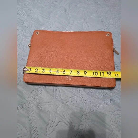 Kate Spade Brown Leather Ipad Pouch - Picture 3 of 6
